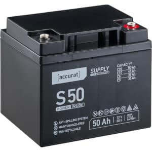 Accurat Supply S50 AGM Bleiakku 50 Ah