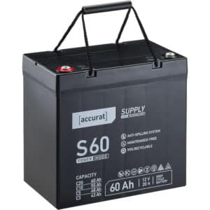 Accurat Supply S60 AGM Bleiakku 60 Ah