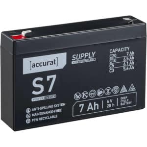 Accurat Supply S7 AGM 6V Bleiakku 7Ah