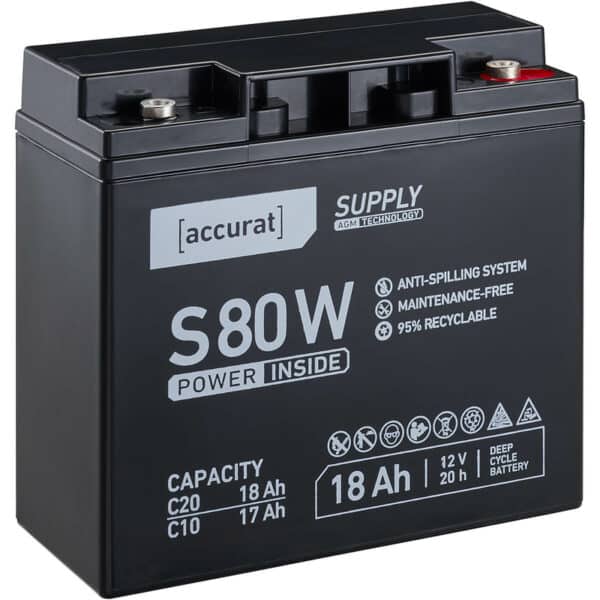 Accurat Supply S80W AGM Bleiakku 18 Ah