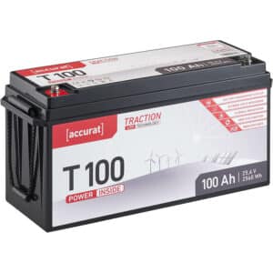 Accurat Traction T100 LFP 24V LiFePO4 Lithium Versorgungsbatterie 100 Ah