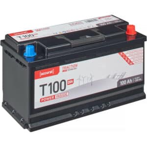 Accurat Traction T100 LFP DIN 12V LiFePO4 Lithium Versorgungsbatterie 100Ah