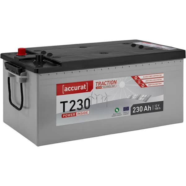 Accurat Traction T230 AGM Versorgungsbatterie 230Ah