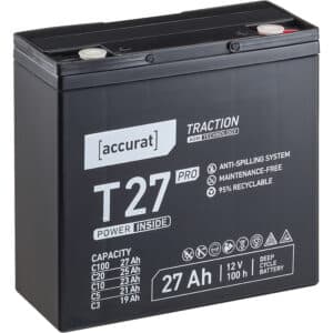 Accurat Traction T27 Pro 12V 27Ah AGM Bleiakku