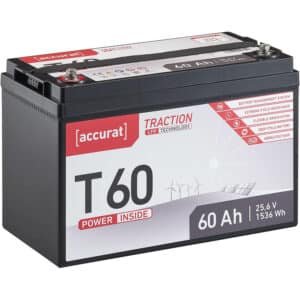 Accurat Traction T60 LFP 24V LiFePO4 Lithium Versorgungsbatterie 60 Ah