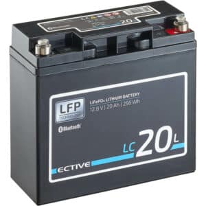 ECTIVE LC 20L BT 12V LiFePO4 Lithium Versorgungsbatterie 20 Ah