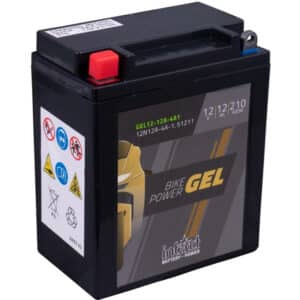 Intact Bike-Power GEL Motorradbatterie GEL12-12A-4A1 12Ah (DIN 51211) YB12A-A