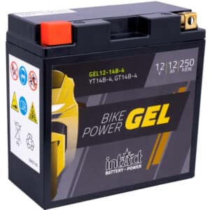 Intact Bike-Power GEL Motorradbatterie GEL12-14B-4 12Ah (DIN 51201) YT14B-BS