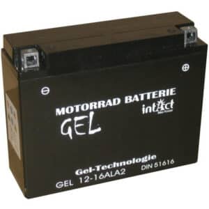 Intact Bike-Power GEL Motorradbatterie GEL12-16AL-A2 16Ah (DIN 51616) YB16AL-A2