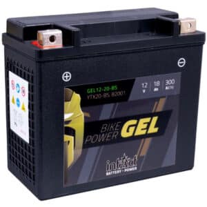 Intact Bike-Power GEL Motorradbatterie GEL12-20-BS 18Ah (DIN 82001) YTX20-BS