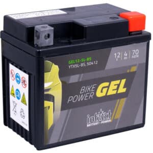 Intact Bike-Power GEL Motorradbatterie GEL12-5L-BS 4Ah (DIN 50412) YTX5L-BS