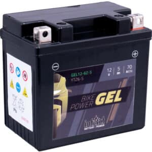 Intact Bike-Power GEL Motorradbatterie GEL12-6ZS 5Ah (DIN 50616) YTZ6-S