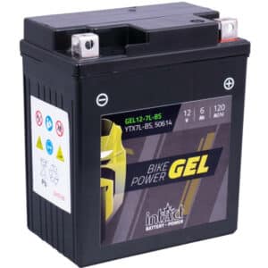 Intact Bike-Power GEL Motorradbatterie GEL12-7L-BS 6Ah (DIN 50614) YTX7L-BS