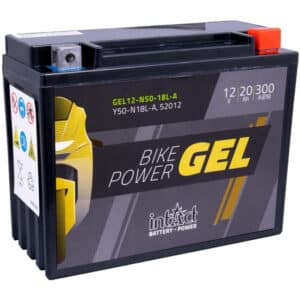 Intact Bike-Power GEL Motorradbatterie GEL12-N50-18L-A 20Ah (DIN 52012) Y50-N18L-A