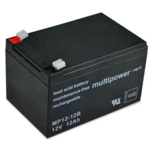 multipower MP12-12B 12V 12Ah Bleiakku mit VdS-Zertifizierung