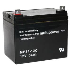multipower MP34-12C 12V 34Ah Bleiakku Zyklentyp
