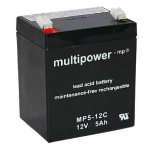 multipower MP5-12C 12V 5Ah Bleiakku Zyklentyp