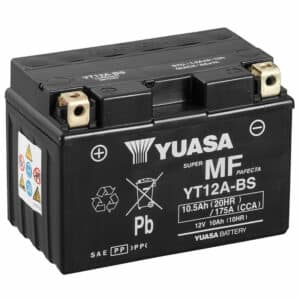 YUASA AGM YT12A 10Ah Motorradbatterie YT12A-BS geschlossen