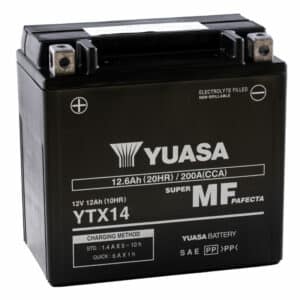 YUASA AGM YTX14 12Ah Motorradbatterie YTX14-BS geschlossen