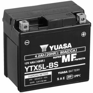 YUASA AGM YTX5L 4Ah Motorradbatterie YTX5L-BS geschlossen