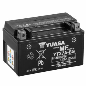 YUASA AGM YTX7A 6Ah Motorradbatterie YTX7A-BS geschlossen