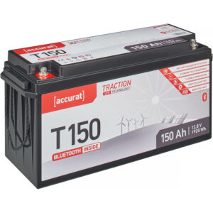 Accurat Traction T150 LFP BT 12V LiFePO4 Lithium Versorgungsbatterie 150Ah