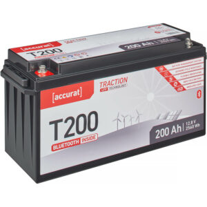 Accurat Traction T200 LFP BT 12V LiFePO4 Lithium Versorgungsbatterie 200Ah