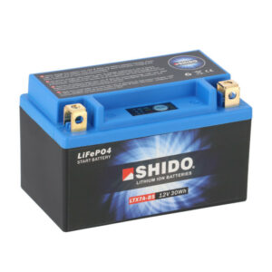 SHIDO LTX7A-BS Lithium Motorradbatterie 2