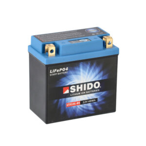 SHIDO LTX14L-BS Lithium Motorradbatterie 4Ah 12V YTX14L-BS